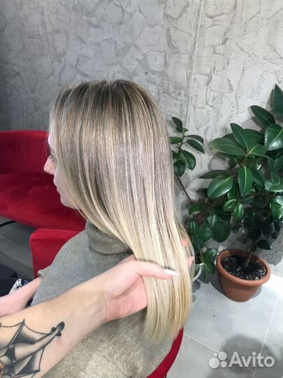 Окрашивание AirTouch / колорист блонд / парикмахер