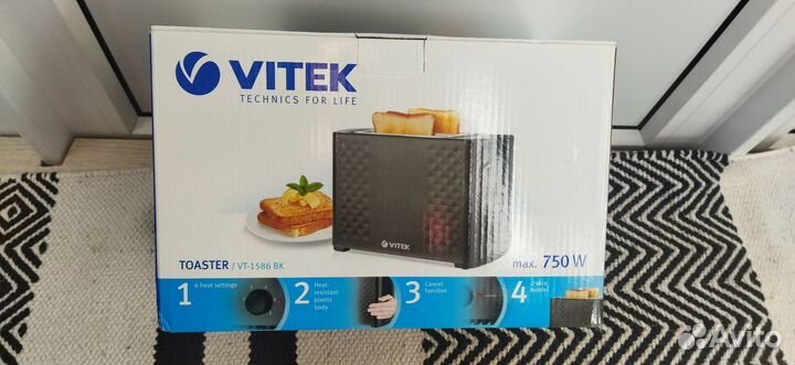 Тостер Vitek VT -1586 вк новый в упаковке