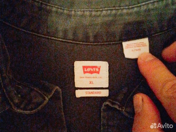 Джинсовая рубашка мужская levis