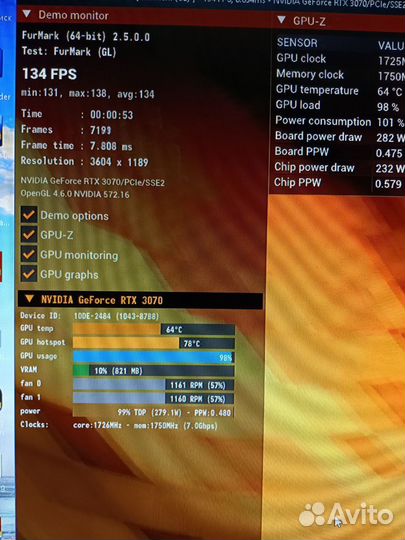 Видеокарта Asus 3070 RTX