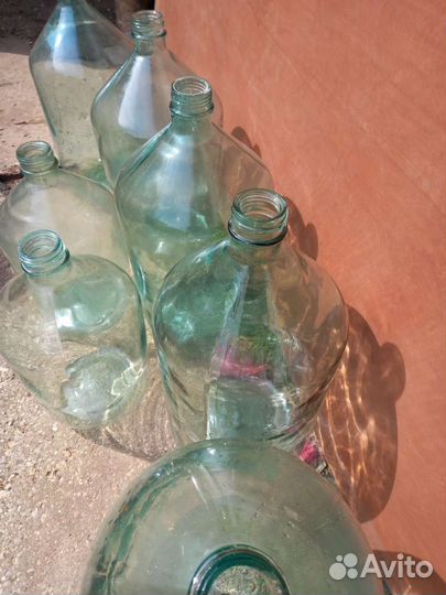 Бутыль стеклянная 20 литров и 10 литров