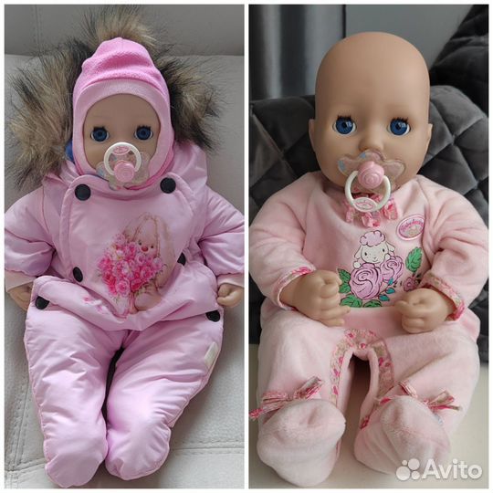 Кукла сестричка беби борн,ванночка для беби борн