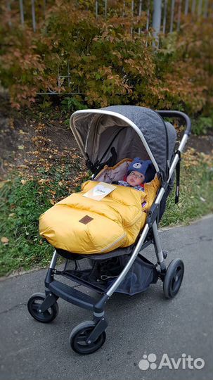 Зимний конверт в коляску leokid