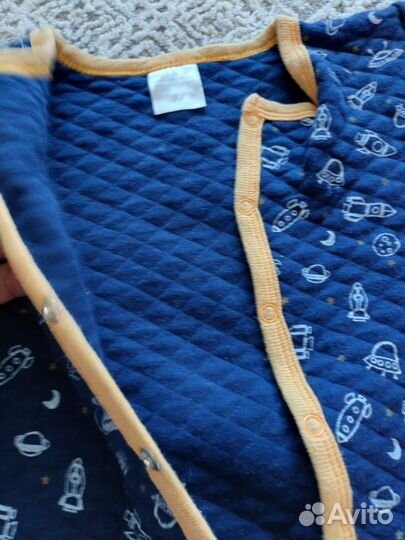 Детские комбинезоны слипы утеплённые 74- 86