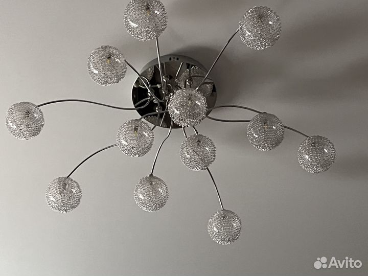 Люстра потолочная светодиодная с пультом