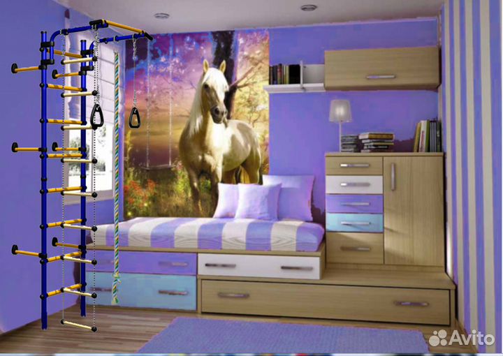 Шведская стенка Лайт пристенная