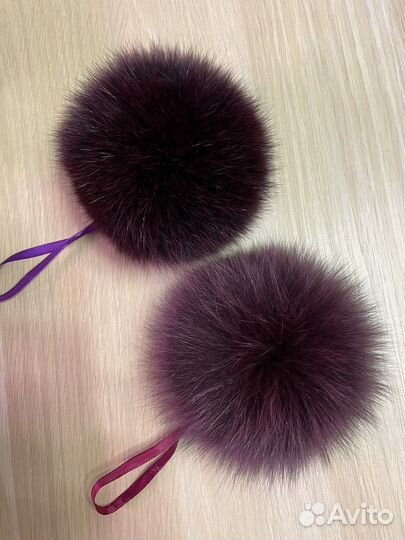 Меховые помпоны