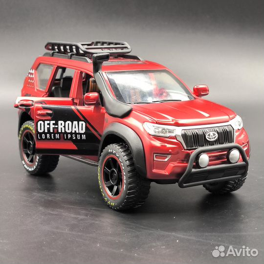 Металлическая машина Toyota Prado