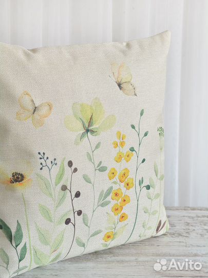 Наволочка декоративная Цветы полевые