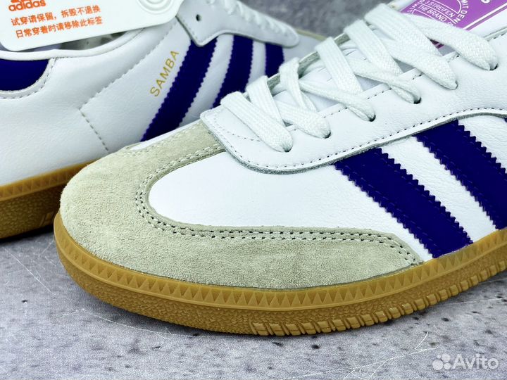 Кеды Adidas Samba White Purple