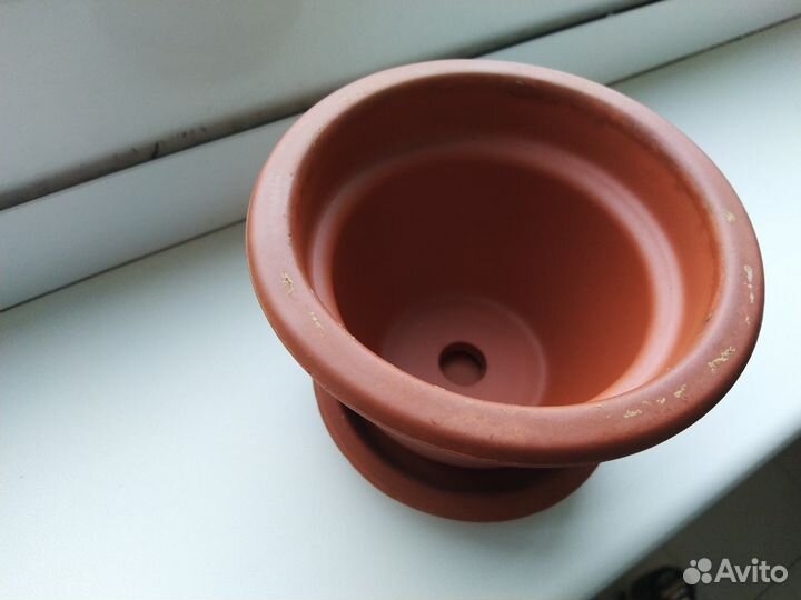 Горшок для цветов с поддоном Керамика Маленький