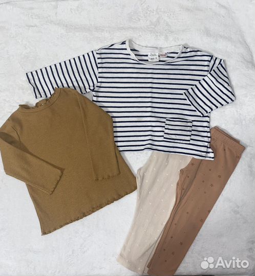 Пакет фирменных вещей на девочку 86 92 zara hm