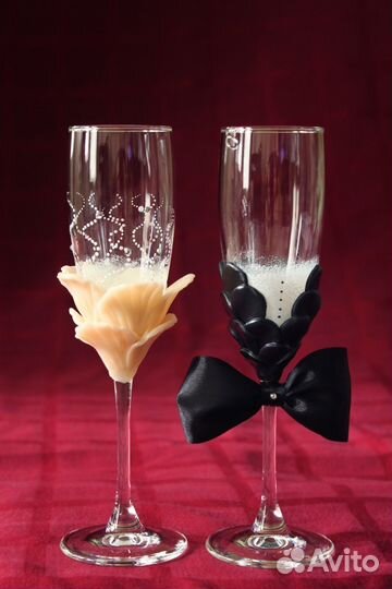 Изготовление свадебных бокалов