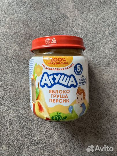 Пюре фруктовое Агуша