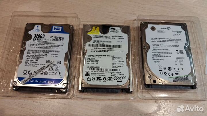 Жесткий диск на 250 и 320 Гб