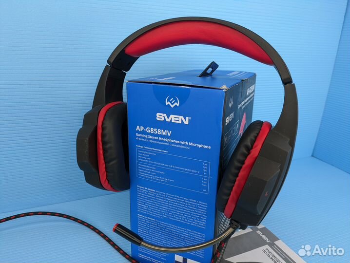 Наушники Sven игровые проводные с микрофоном