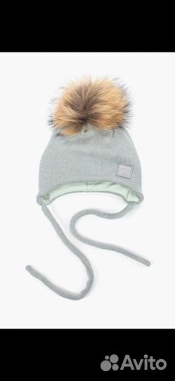 Новая детская шапка HohLoon 54-58 ог мех