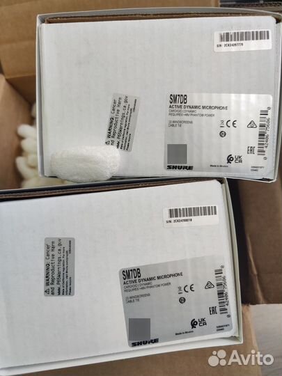 Shure SM7DB Мексика привезён из США