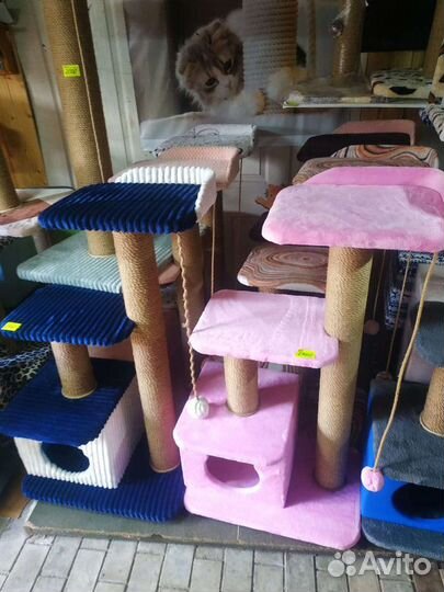 Домики для кошек, собак, когтеточки, лежаки. Новые