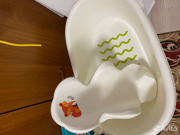 Горка для купания, прыгунок,и тазик для малышей