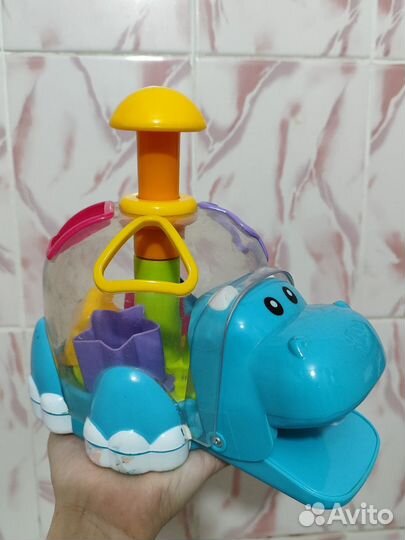 Развивающие игрушки бегемотик Юла-сортер
