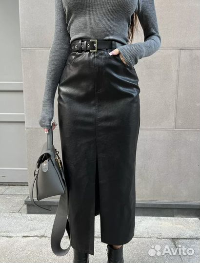 Юбка макси черная