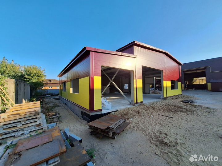 Ангар из сэндвич-панелей 18х36х6 (648м²)