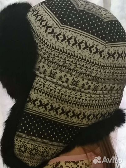 Шапка ушанка женская