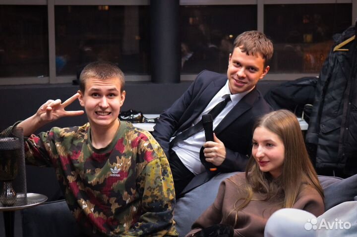 Ведущий мафии, квиза, бункера, покера