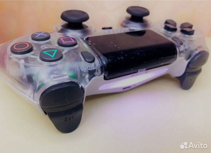 Геймпад PS4 Dualshock прозрачный