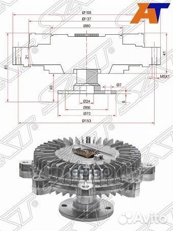 Вискомуфта hyundai galloper/terracan 00- ST-252