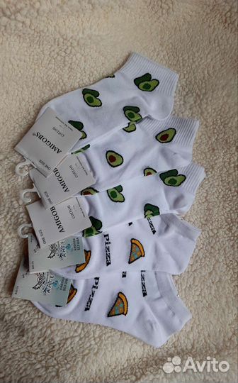 Носки с принтом авокадо