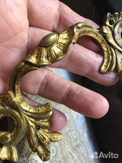 Старинные бронзовые ручки от мебели