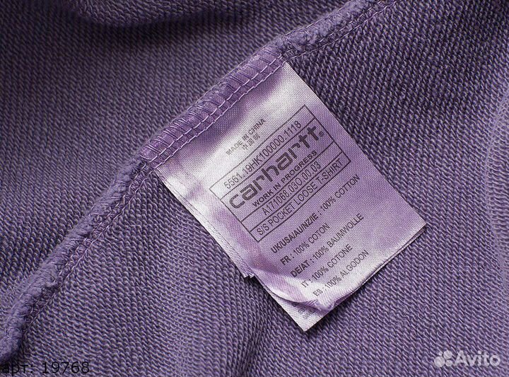 Худи Carhartt brnd skin фиолетовое