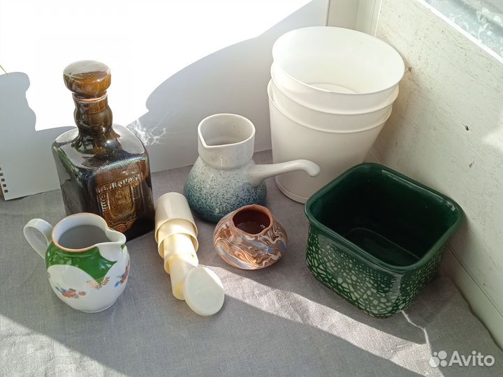 Керамический штоф вазочка кашпо сливочник турка