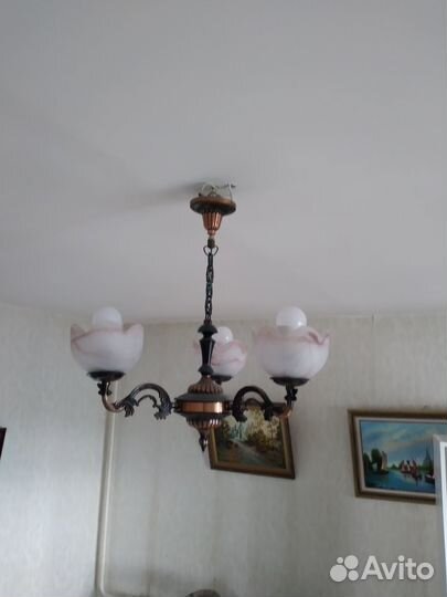 Люстра потолочная бу