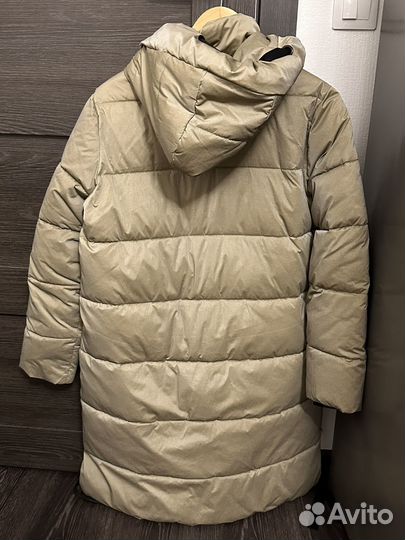 Пуховик зимний длинный женский