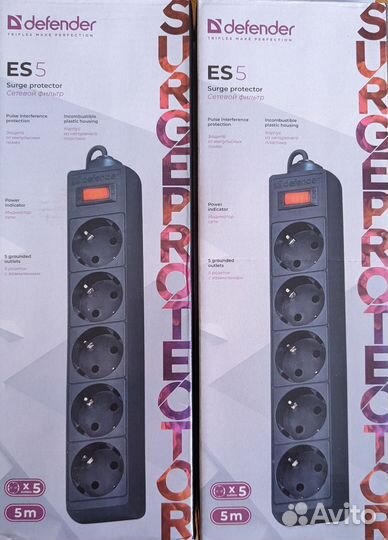 Сетевой фильтр Defender ES5