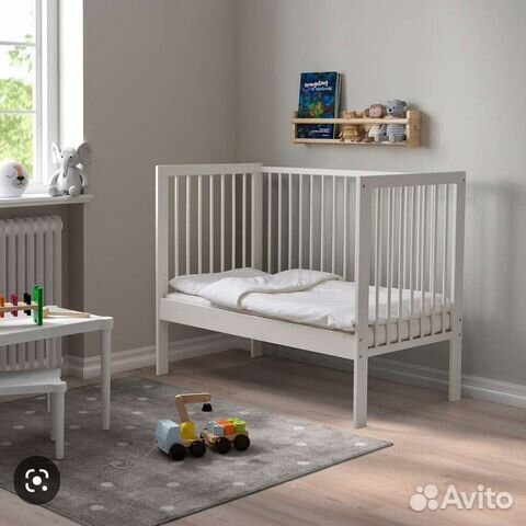 Детская кровать икеа Гулливер с матрасом