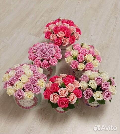 Мыльные розы/подарок/цветы учителю на 1 сентября