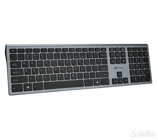 Беспроводная клавиатура Оклик 890S, серый
