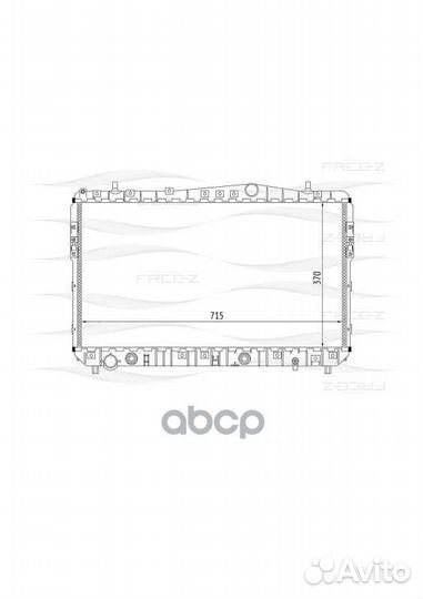 Радиатор двигателя KK0130 free-Z