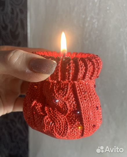 Подсвечник со стразами