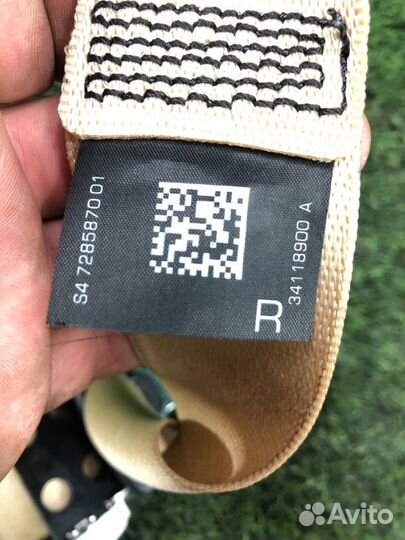 Ремень безопасности задний правый Bmw 5 F10 N52B25