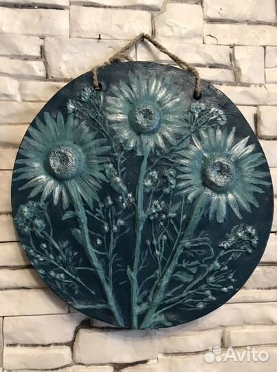 Панно на стену. Ботанический барельеф