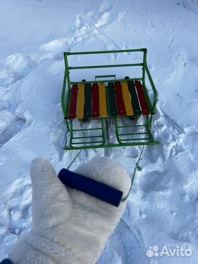 Санки для двойни с колесами