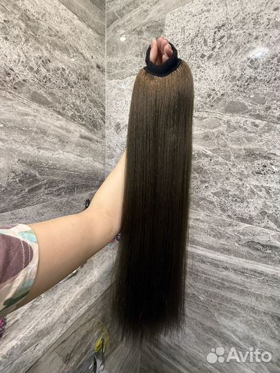 Хвост волосы на резинке