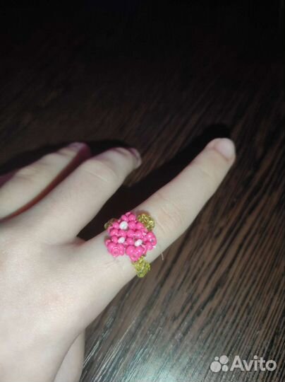 Кольцо с клубникой