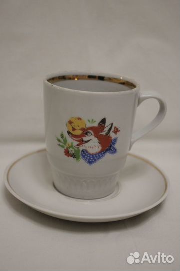 Стаканчик детский пиала СССР набор красный