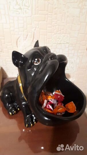 Конфетница Бульдог